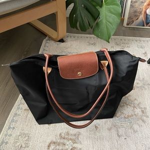 Longchamp le pliage tote bag L, black